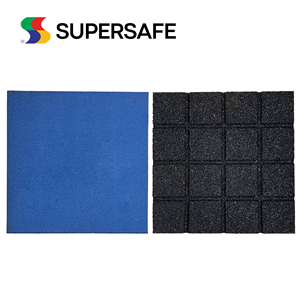 Venta directa de fábrica rentable Suelo de goma duradero, absorbente de ruido y resistente a los rayos UV Supersafe para suelo de área de juego - Product Image 3