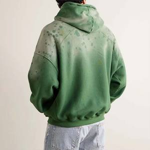 Totalmente personalizado hombres peso pesado algodón polar ácido lavado Sudadera con capucha hombres Casual Vintage Street Wear pulóver Sudadera con capucha - Product Image 2