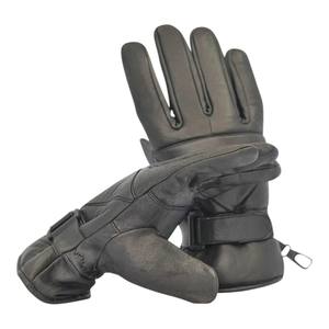 Gants d'habillage en cuir de mouton véritable pour hommes hiver chaud écran tactile doigt complet couleur noire gants de haute qualité - Product Image 1