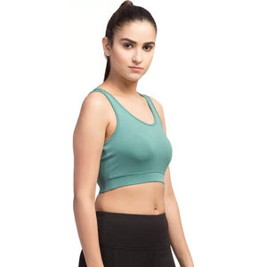 Soutien-gorge de sport à une épaule de couleur unie personnalisé de haute qualité pour Impact Push-Up Fitness Gym Yoga Top Plus Size Strappy - Product Image 4