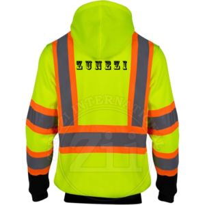 Uniformes DE TRABAJO impermeables ANSI Clase 2 EN ISO 20471 Clase 2 para hombre, 65% poliéster, 35% algodón, cinta reflectante de seguridad fluorescente - Product Image 2
