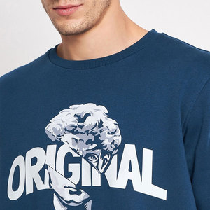 Ensemble de survêtement décontracté pour homme, sweat-shirt à col rond imprimé bleu marine, coupe régulière, vêtements d'hiver pour adultes, polyester/coton - Product Image 6