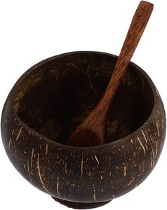 Cuenco de cáscara de coco ecológico de alta calidad, vajilla Natural pulida con cuchara para restaurantes y hoteles de Vietnam - Product Image 4