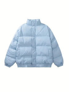 Veste à bulles estivale unisexe de haute qualité personnalisée 2025, logo sur le devant, col mandarin, doublure en coton - Product Image 2