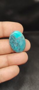 Cristal de turquoise tibétain 100% naturel, fabrication artisanale de bijoux, cabochon - Product Image 6