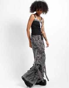 Jean personnalisé en denim délavé doux écologique | denim baggy imprimé respirant unisexe pour les tenues de rue - Product Image 3