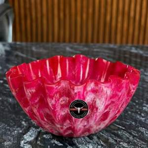 Elegant Handmade Classic Resin Salad Bowl Kitchenware Dishwasher <b>Safe</b> Durable Lightweight Serving Bowl <b>for</b> Fruits Snacks <b>Home</b> - Product Image 1