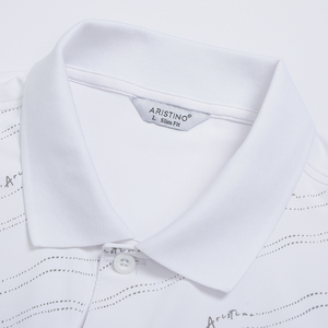 Chemise pour homme Aristino Slim Fit APS084S3 Imprimé Manches courtes Smart Casual Tissu sergé 92% Polyester 8% Spandex Prix chaud SOLDES - Product Image 6