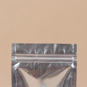 High Quality Moisture Proof Stand Up Pouch One Side Transparent One Side Aluminum Foil Resealable Zipper <b>Bag</b> for Food Packaging - Product Image 4