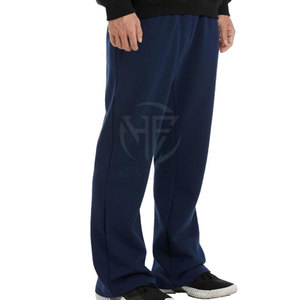 Fashion Casual <b>Trousers</b> Breathable Fabric <b>Elastic</b> Waistband Wide Leg Smooth Comfortable <b>Men</b> Flared Sweat Pant - Product Image 5