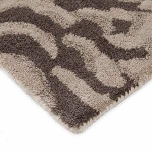 Tapis en Laine Design Moderne Tufté à la Main avec Peluche Noir Ivoire pour Chambre à Coucher Salon Cuisine-Meilleur Prix - Product Image 2