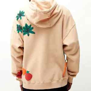 Sweat à capuche pour homme 100% coton hiver confort en relief imprimé lavé à la pierre brodé séchage rapide teint uni meilleur matériau fabriqué en - Product Image 2