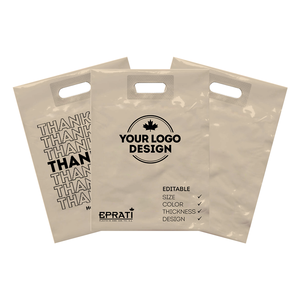 Bolsas de Compras de Plástico Reforzadas y Ecológicas, con Logotipo Personalizado Impreso, para Boutique - Product Image 3