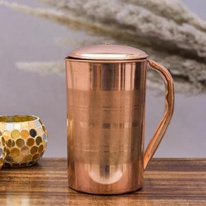 Superior Grade Eco Friendly Reusable <b>Copper</b> <b>Jug</b> with Handle Healthy Water Storage Solution for Home & Office Use for Export Sale - Product Image 3