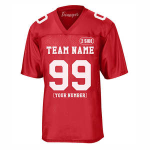 Camiseta de fútbol americano con sublimación personalizada de alta calidad, ropa de uniforme de fútbol americano personalizada más nueva para adultos - Product Image 4