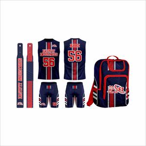 Uniformes de Fútbol Americano 7v7 Personalizados de Alta Calidad OEM, Impresos, 100% Poliéster, Transpirables, de Secado Rápido, Ropa Deportiva para Equipos - Product Image 3