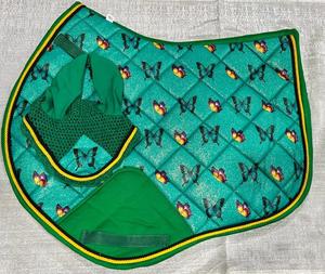 Ensemble de tapis de selle de dressage équin sautant Style occidental banane forme coton remplissage Sublimation Matchy bananes pour cheval - Product Image 4