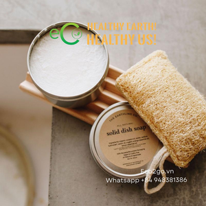 Eco2go Vietnam <b>Natural</b> Real Shower Loofah <b>Sponge</b> Long Handle Exfoliating Body Scrubber with Oval Shape Eco-Friendly Shower Brush - Product Image 5