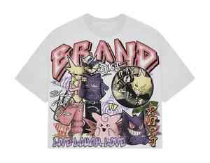 Vente en gros Ensemble deux pièces t-shirt et short graphiques avec logo sérigraphié personnalisé Ensemble chemise et short d'été 2 pièces Survêtement pour hommes - Product Image 3