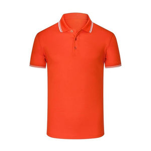 Col personnalisé blanc pour hommes pour polo maillot respirant coupe tridimensionnelle à manches courtes vente en gros golf vierge - Product Image 5