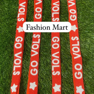 Sangle de sac à main perlée tendance pour les jours de match, sangle d'épaule perlée réglable pour le sport - Product Image 1