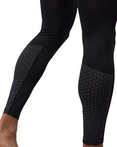 Black <b>Men</b> Leggings <b>Compression</b> Pants Stretch Athletic Base Layer for Gym Training Running Fitness and Sports Performance - Product Image 5