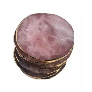 Gran oferta, juego de piedra de posavasos de ágata de lujo con base de goma antideslizante con colores vibrantes y diseños únicos disponibles para la venta - Product Image 1