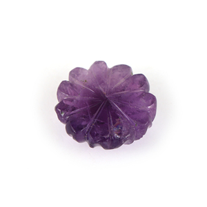 Pierres précieuses naturelles Gopika Améthyste Violette taille fleur, calibrées, taille libre, certifiées, pierre de naissance pour la fabrication de bijoux - Product Image 3