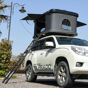 Tente de toit pliante pour camping, en aluminium rigide, pour 3-4 personnes, avec échelle triangulaire, pour camion ou voiture, toit épaissi - Product Image 4