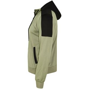 Chándal para hombre con panel en contraste Estilo Slim Fit Joggers Bottom Zip Hoodie hecho en Pakistán - Product Image 3