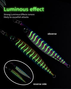 <span class=keywords><strong>Esca</strong></span> artificiale di acqua salata di alta qualità per esche dure 40g 60g 80g 100g per il Jigging a bagliore con esche da pesca in metallo con gancio a doppia assistenza - Product Image 4