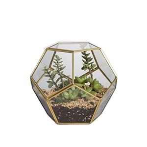 Top Design Gold Brass <b>Glass</b> Ball Shape Open <b>Terrarium</b> Handmade Modern Tabletop Centerpiece Planter Home Decor Jewelry Boxes - Product Image 1