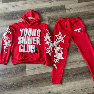 ชุดวอร์มแบบสวมหัวสำหรับผู้ชายพิมพ์ลายพัฟโลโก้ตามสั่งสำหรับฤดูหนาวสินค้ามาใหม่ - Product Image 1