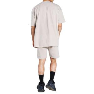 Conjunto informal de 2 piezas de invierno para hombre, pantalones cortos y camiseta de Cintura elástica de alta calidad con el último diseño, servicio OEM, patrón sólido - Product Image 2