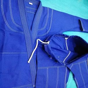 Personnalisé Nouvelle Arrivée Bleu BJJ Brésilien Jiu Jitsu Uniforme Logo 100% Coton 260gsm Respirant Durable Arts Martiaux Ensembles Unisexe - Product Image 2