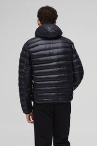 Vente en gros Veste Bulle Noire pour Homme Dernière Conception Haute Brillance Matelassée à Capuche Coupe-Vent Imperméable Toile Logo Personnalisé Fourrure - Product Image 2