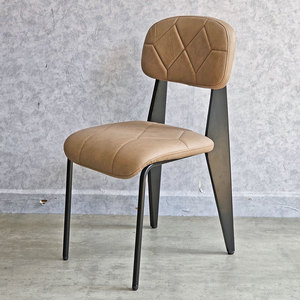 Modern Farmhouse <b>Dining</b> <b>Chair</b> GCF191 with Upholstered Backrest and Powder-Coated Steel Legs for Home Living Rooms - Product Image 5
