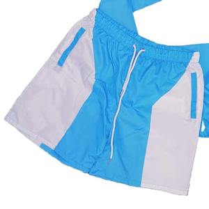 Custom Luxury Windbreaker Jacket Set Unisex Athletic Windbreaker Tracksuit Pullover Windbreaker Zip Up <b>short</b> Set <b>Men's</b> Tracksuit - Product Image 3