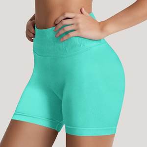 Shorts de sport pour femmes, style biker, effet push-up, sans couture, respirant, doux, pour la course à pied, le yoga, la salle de sport - Product Image 4