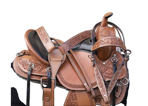 Qualité supérieure 100% fait à la main Style anglais Western selle bois arbre cuir Durable personnalisable équitation Sports équestres - Product Image 3