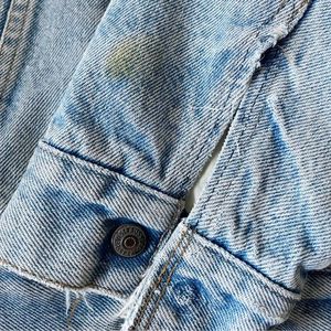 Factory Wholesale Women's Loose Jackets Jean Casual Style Coat Raw Edge Custom Denim Women Jean Jacket - Product Image 5
