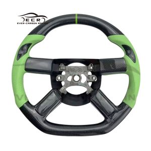 Volant en cuir perforé vert en fibre de carbone ECR Best Selling de Ever-Carbon Racing pour <span class=keywords><strong>Chrysler</strong></span> <span class=keywords><strong>300c</strong></span> - Product Image 1