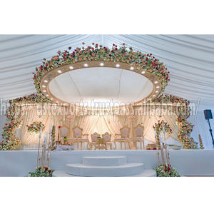Mandap Radhika de Estilo Moderno y Lujoso, Gran Mandap de Madera Maharani para Bodas de Reinas, Decoración de Mandap de Madera Tallada a Mano, Suiza - Product Image 1