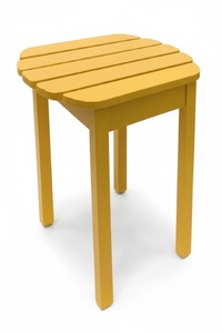 Silla Adirondack duradera clásica para patio exterior, jardín, césped, cubierta, resistente a la intemperie, Color amarillo, muebles plegables de madera - Product Image 5