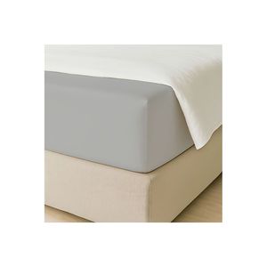 Juego de Ropa de Cama de 3 Piezas, Color Gris Sólido, Tamaño Doble 160x200cm, Mezcla de Algodón Suave y Transpirable, Estilo Simple para Uso Doméstico - Product Image 3