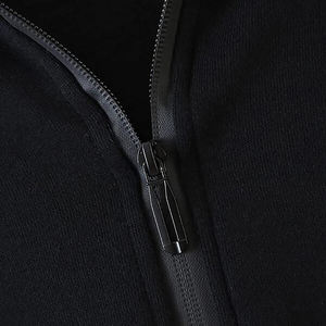 Sweat à capuche noir à fermeture éclair pour homme - Product Image 5