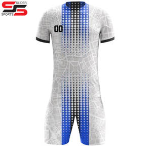 Vente en gros d'uniformes de football pour hommes maillot personnalisé en polyester à séchage rapide ensemble de chemises de football de haute qualité vêtements de sport d'entraînement - Product Image 3