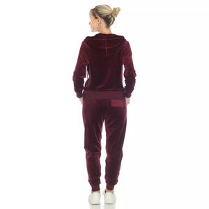 Logo personnalisé Velour Tissu Femmes Survêtements Respirant Design Professionnel Prix Bon Marché Nouvelle Arrivée Femmes Survêtement - Product Image 3