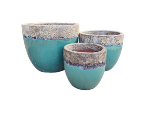 Cerámica de arcilla esmaltada Atlantis más popular, suministros de jardín para interiores y exteriores, macetas y macetas de cerámica recubierta - Product Image 5