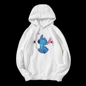 Slim Fit Algodón Poliéster Mujeres Sudaderas con capucha Stitch Hoodies Colaboración Pareja Traje Super Popular Moda Chaqueta Casual - Product Image 5